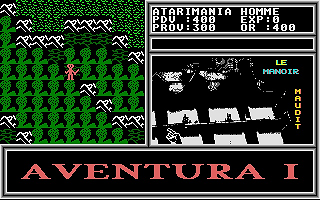 Aventura I - Le Manoir Maudit atari screenshot